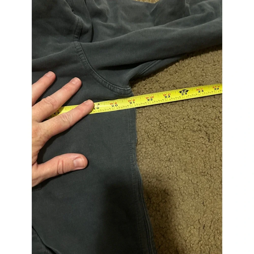 Buck Mason Mens Charcoal Gray French Terry Full Zip Hoodie Small